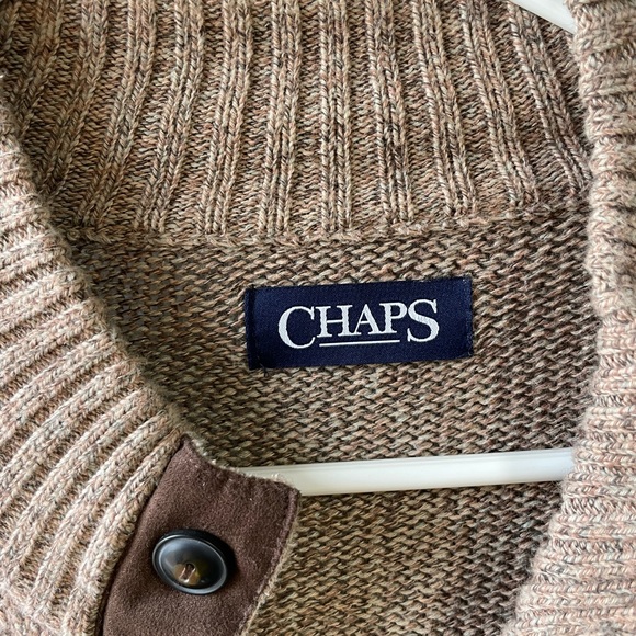 Men’s chaps sweater. Size XL. Tan - Picture 3 of 3